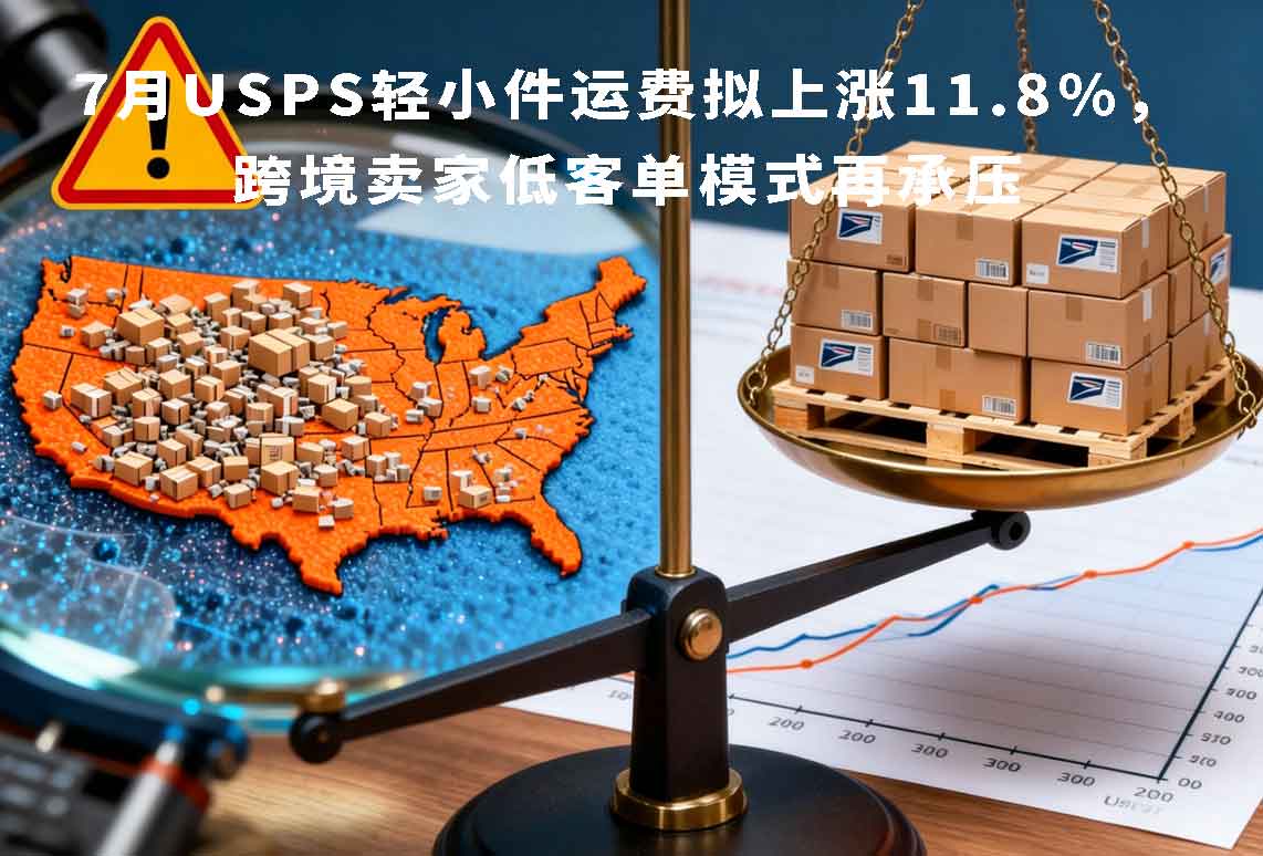 7月USPS轻小件运费拟上涨11.8